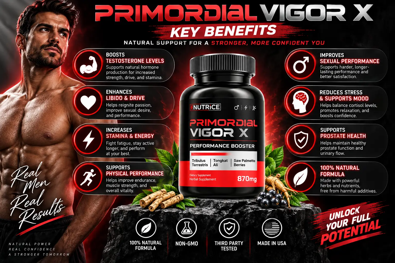 Primordial Vigor X key benefits